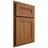 Shiloh Cabinetry Partial Overlay Scottsdale Hickory Plain Cut Chestnut Door