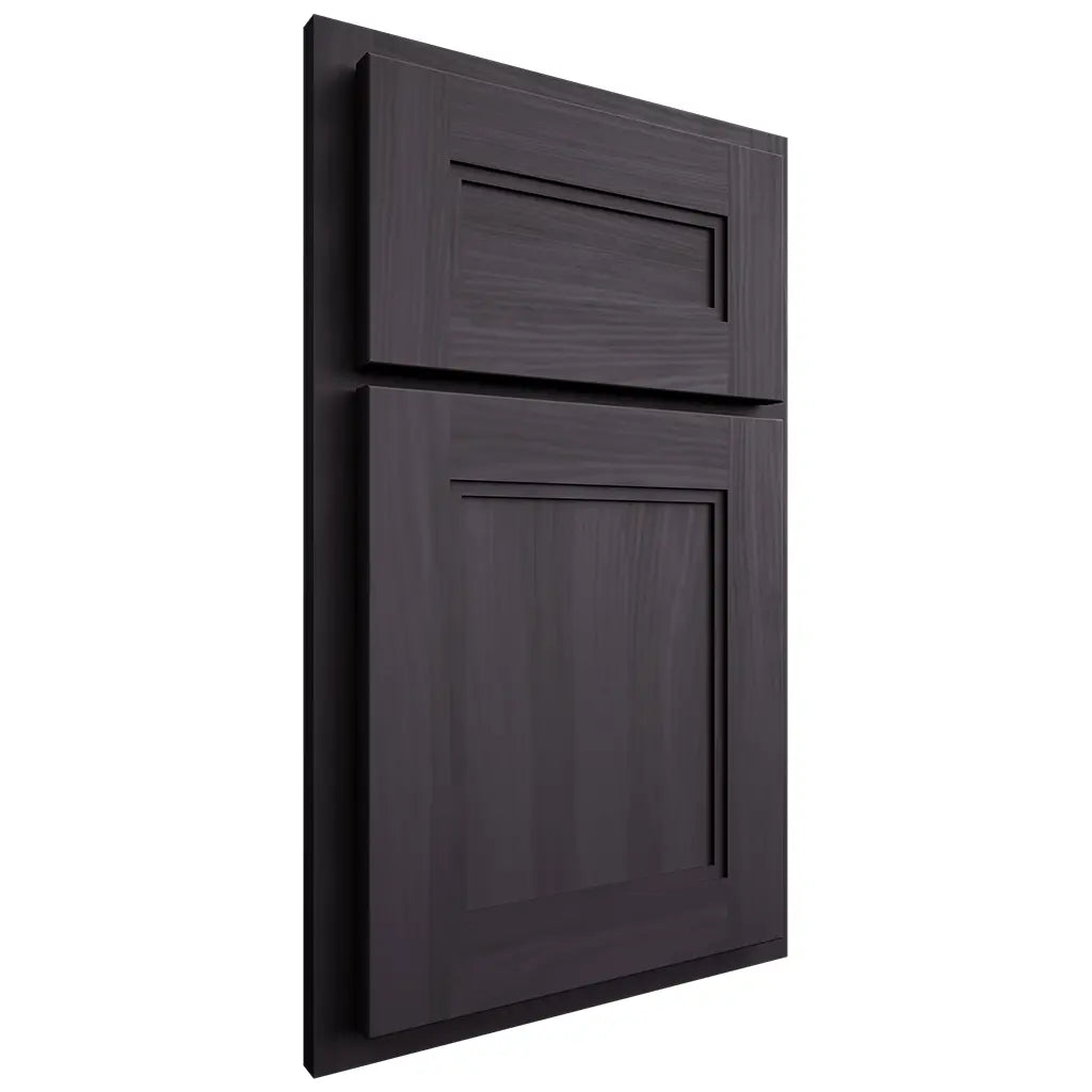 Shiloh Cabinetry Partial Overlay Scottsdale Hickory Plain Cut Harbor Door