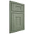 Shiloh Cabinetry Partial Overlay Scottsdale Hickory Plain Cut Moss Door