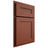 Shiloh Cabinetry Partial Overlay Scottsdale Maple Plain Cut Cayenne Door