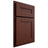 Shiloh Cabinetry Partial Overlay Scottsdale Maple Plain Cut Sable Door
