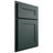 Shiloh Cabinetry Partial Overlay Scottsdale Paintable Billiard Green Door