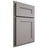 Shiloh Cabinetry Partial Overlay Scottsdale Paintable Dovetail Gray Door