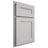 Shiloh Cabinetry Partial Overlay Scottsdale Paintable Light French Gray Door