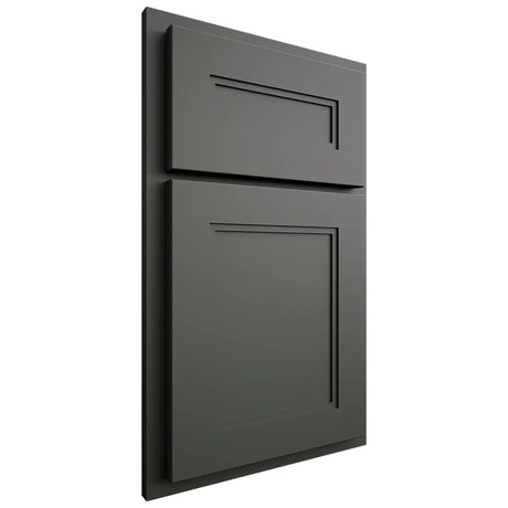 Shiloh Cabinetry Partial Overlay Scottsdale Paintable Pewter Green Door