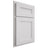 Shiloh Cabinetry Partial Overlay Scottsdale Paintable Polar Door