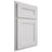 Shiloh Cabinetry Partial Overlay Scottsdale Paintable Pure White Door
