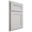 Shiloh Cabinetry Partial Overlay Scottsdale Paintable Repose Gray Door