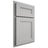 Shiloh Cabinetry Partial Overlay Scottsdale Paintable Unusual Gray Door