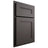 Shiloh Cabinetry Partial Overlay Scottsdale Paintable Urbane Bronze Door