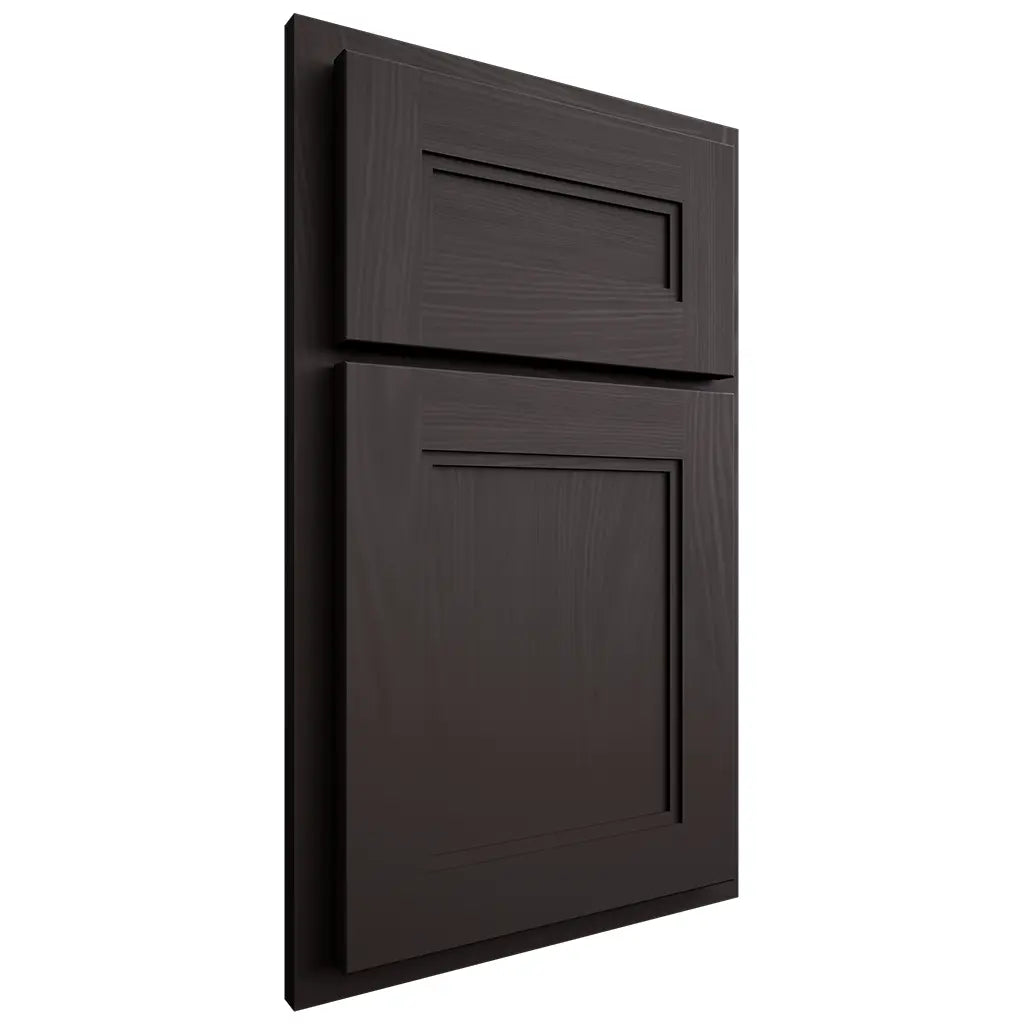 Shiloh Cabinetry Partial Overlay Scottsdale Poplar Plain Cut Carbon Door
