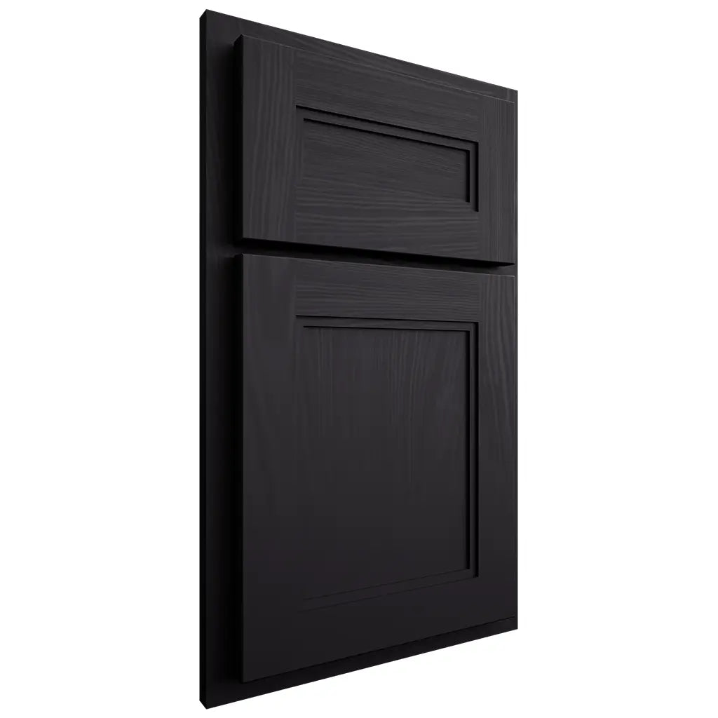 Shiloh Cabinetry Partial Overlay Scottsdale Poplar Plain Cut Harbor Door