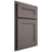 Shiloh Cabinetry Partial Overlay Scottsdale Poplar Plain Cut Heatherstone Door