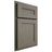 Shiloh Cabinetry Partial Overlay Scottsdale Poplar Plain Cut Thyme Door
