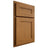 Shiloh Cabinetry Partial Overlay Scottsdale Red Oak Plain Cut Autumn Door