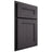 Shiloh Cabinetry Partial Overlay Scottsdale Red Oak Plain Cut Harbor Door