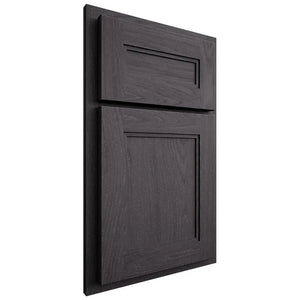 Shiloh Cabinetry Partial Overlay Scottsdale Red Oak Plain Cut Harbor Door