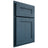 Shiloh Cabinetry Partial Overlay Scottsdale Red Oak Plain Cut Hudson Door