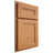Shiloh Cabinetry Partial Overlay Scottsdale Red Oak Plain Cut Medium Door