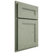 Shiloh Cabinetry Partial Overlay Scottsdale Red Oak Plain Cut Moss Door