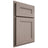 Shiloh Cabinetry Partial Overlay Scottsdale Red Oak Plain Cut Sterling Door