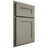 Shiloh Cabinetry Partial Overlay Scottsdale Red Oak Plain Cut Thyme Door