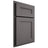 Shiloh Cabinetry Partial Overlay Scottsdale Walnut Plain Cut Cadet Door