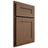 Shiloh Cabinetry Partial Overlay Scottsdale White Oak Plain Cut Autumn Door