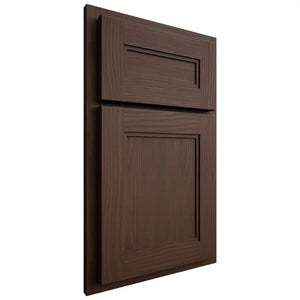 Shiloh Cabinetry Partial Overlay Scottsdale White Oak Plain Cut Braun Door
