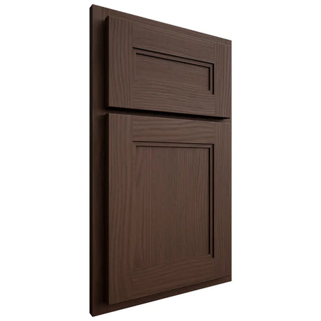 Shiloh Cabinetry Partial Overlay Scottsdale White Oak Plain Cut Braun Door