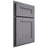 Shiloh Cabinetry Partial Overlay Scottsdale White Oak Plain Cut Cadet Door