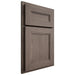 Shiloh Cabinetry Partial Overlay Scottsdale White Oak Plain Cut Clay Door