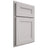 Shiloh Cabinetry Partial Overlay Scottsdale White Oak Plain Cut Cotton Door
