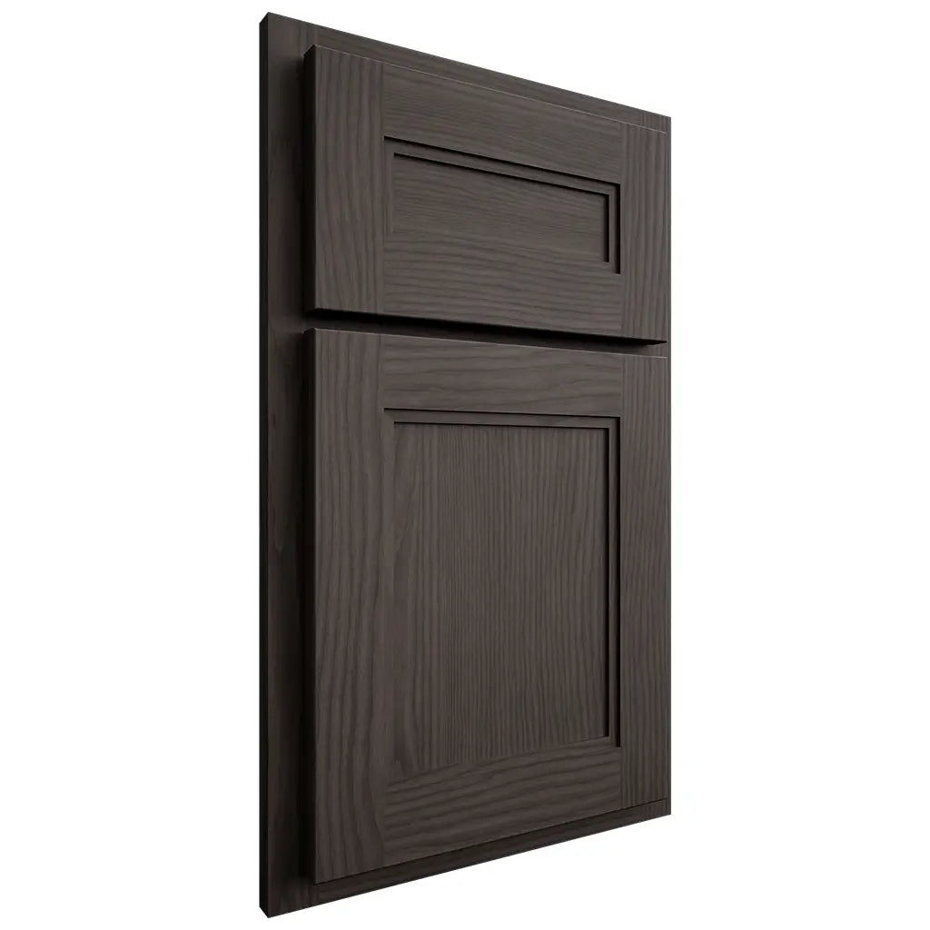 Shiloh Cabinetry Partial Overlay Scottsdale White Oak Plain Cut Creekside Door
