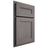 Shiloh Cabinetry Partial Overlay Scottsdale White Oak Plain Cut Flagstone Door