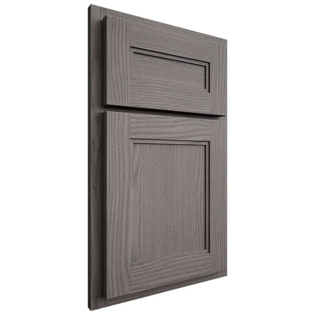 Shiloh Cabinetry Partial Overlay Scottsdale White Oak Plain Cut Flagstone Door