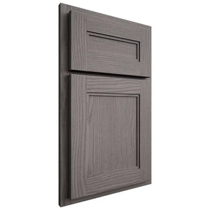 Shiloh Cabinetry Partial Overlay Scottsdale White Oak Plain Cut Flagstone Door