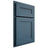 Shiloh Cabinetry Partial Overlay Scottsdale White Oak Plain Cut Hudson Door