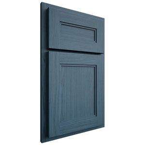 Shiloh Cabinetry Partial Overlay Scottsdale White Oak Plain Cut Hudson Door