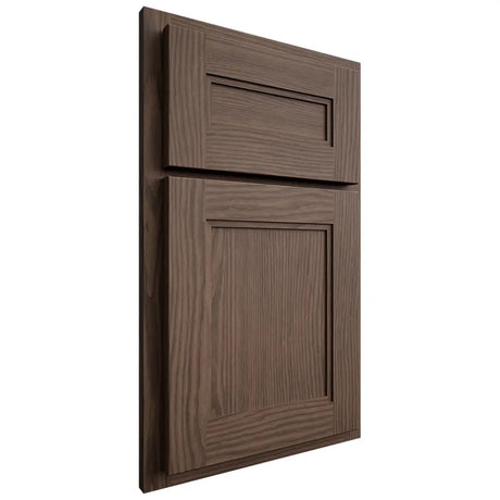 Shiloh Cabinetry Partial Overlay Scottsdale White Oak Plain Cut Mineral Door
