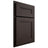 Shiloh Cabinetry Partial Overlay Scottsdale White Oak Plain Cut Morel Door