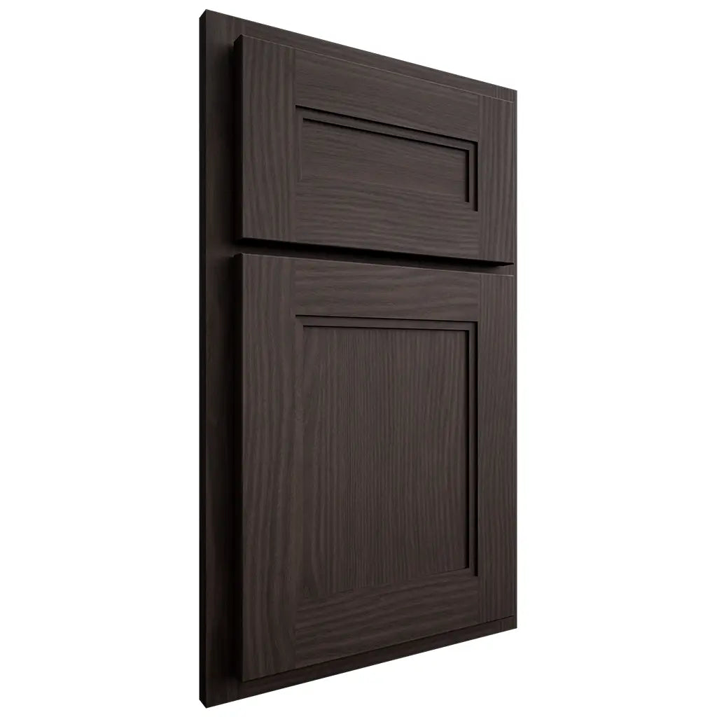 Shiloh Cabinetry Partial Overlay Scottsdale White Oak Plain Cut Morel Door