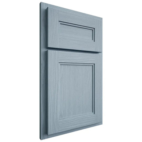 Shiloh Cabinetry Partial Overlay Scottsdale White Oak Plain Cut Sky Door
