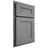 Shiloh Cabinetry Partial Overlay Scottsdale White Oak Plain Cut Sterling Door
