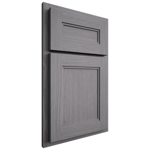 Shiloh Cabinetry Partial Overlay Scottsdale White Oak Plain Cut Sterling Door
