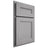 Shiloh Cabinetry Partial Overlay Scottsdale White Oak Plain Cut Stratus Door