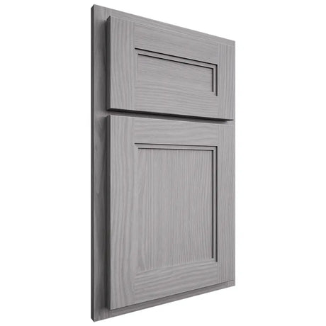 Shiloh Cabinetry Partial Overlay Scottsdale White Oak Plain Cut Stratus Door