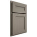 Shiloh Cabinetry Partial Overlay Scottsdale White Oak Plain Cut Thyme Door