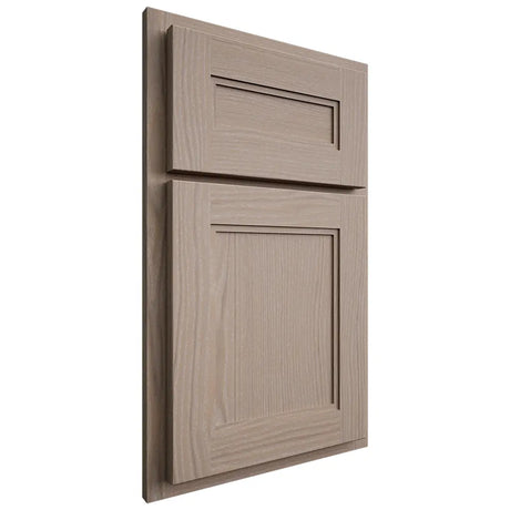 Shiloh Cabinetry Partial Overlay Scottsdale White Oak Plain Cut Whitewash Door