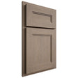 Shiloh Cabinetry Partial Overlay Scottsdale White Oak Quarter Sawn Almond Door